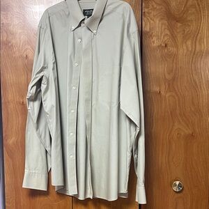 Eddie Bauer Light Gray or beige Dress Shirt